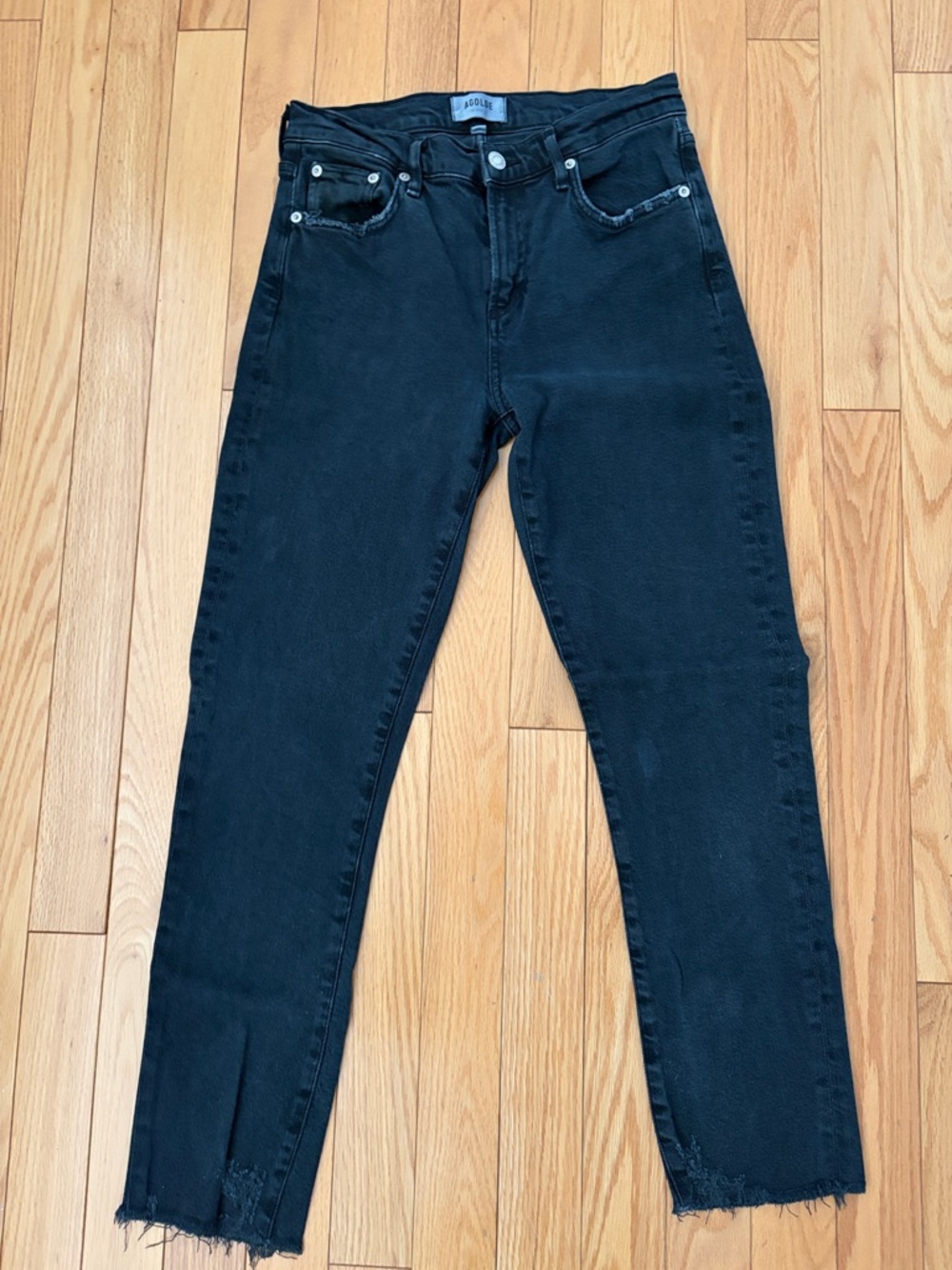 Final Price- No Offers! Agolde Faded Black High-Rise Denim Jeans